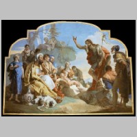 Bergamo, Cappella Colleoni, Giovanni Battista Tiepolo, Predigt Johannes des Täufers, Foto Web Gallery of Art  (Wikipedia).jpg